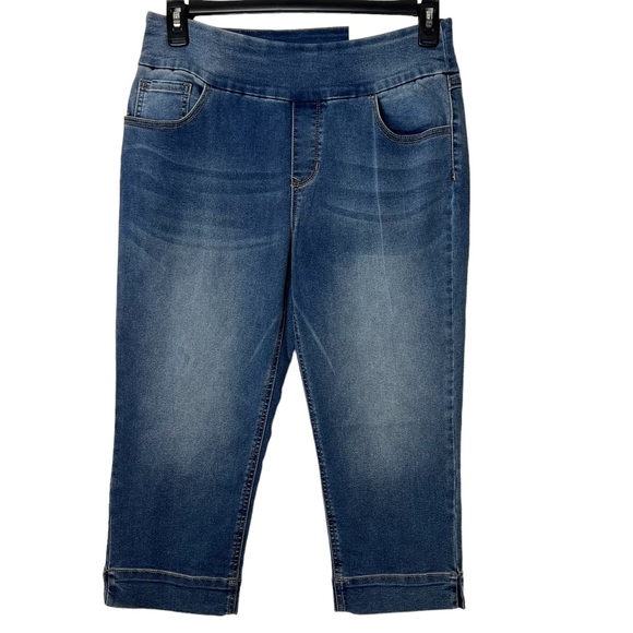 #272 ☑️EST. 1946 Denim Hi-Rise Skinny Crop Medium Denim Wash Capris Jeans - Picture 12 of 12